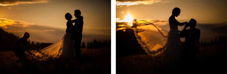 Dwoch fotografow na plener slubny fotografia slubna