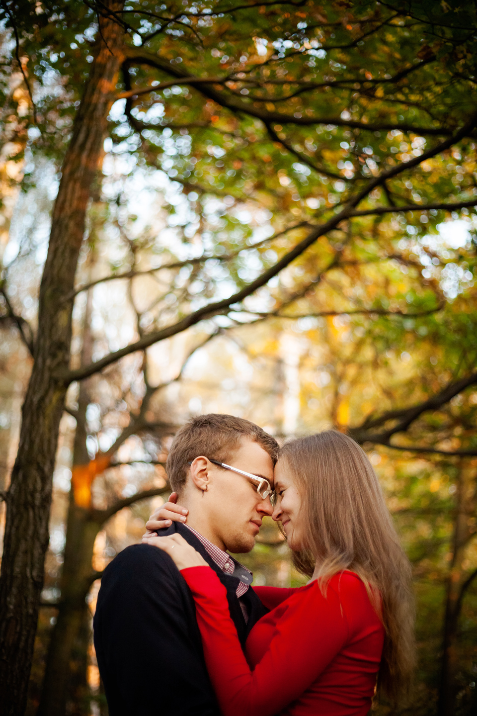 fotografia ślubna śląsk; fotografia ślubna bielsko; zdjęcia ślubne; jesienna sesja; sesja w lesie
