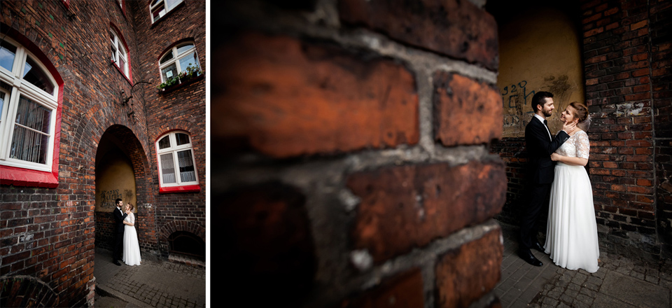 plener ślubny na nikiszowcu, sesja slubna nikiszowiec, industrialna sesja slubna, zdjecia slubne nikiszowiec, fotografia ślubna śląsk, fotografia ślubna kraków, dwóch fotograf na ślub, zdjęcia ślubne, fotograf ślubny bielsko