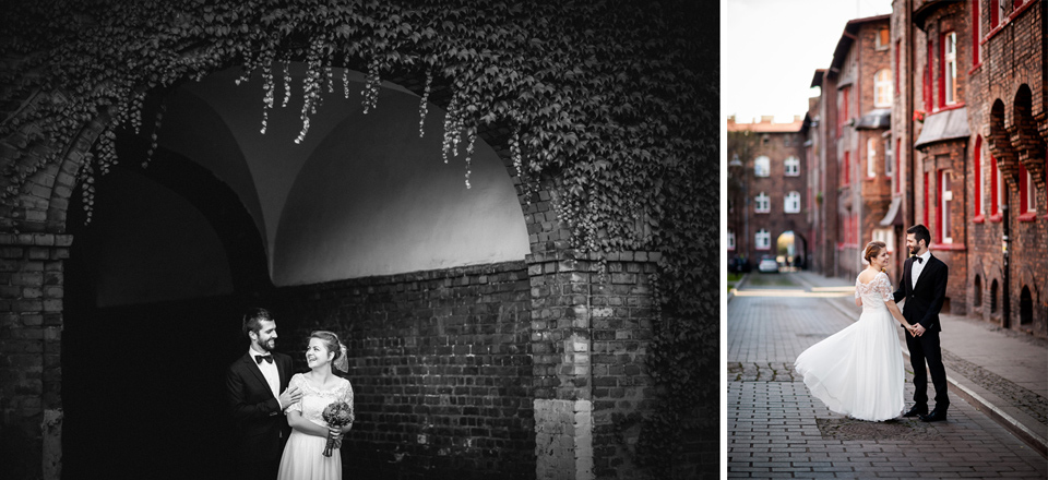 plener ślubny na nikiszowcu, sesja slubna nikiszowiec, industrialna sesja slubna, zdjecia slubne nikiszowiec, fotografia ślubna śląsk, fotografia ślubna kraków, dwóch fotograf na ślub, zdjęcia ślubne, fotograf ślubny bielsko