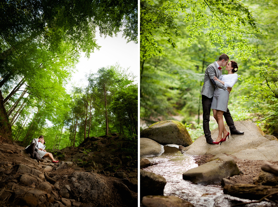 plener ślubny Ani i Gabriela w Beskidach plener ślubny w gorach; sesja slubna wodospad; fotografia ślubna śląsk; fotografia ślubna bielsko; dwóch fotograf na ślub; zdjęcia ślubne; fotograf ślubny bielsko