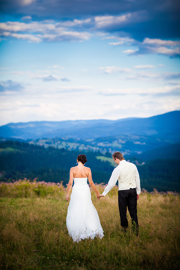 Sesja ślubna w Koniakowie Plener ślubny w górach