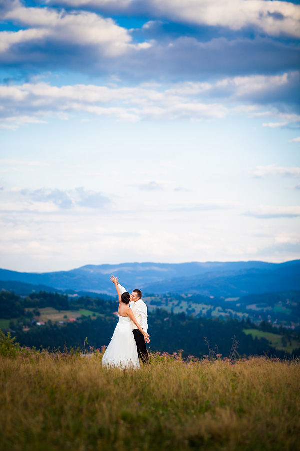 Sesja ślubna w Koniakowie Plener ślubny w górach