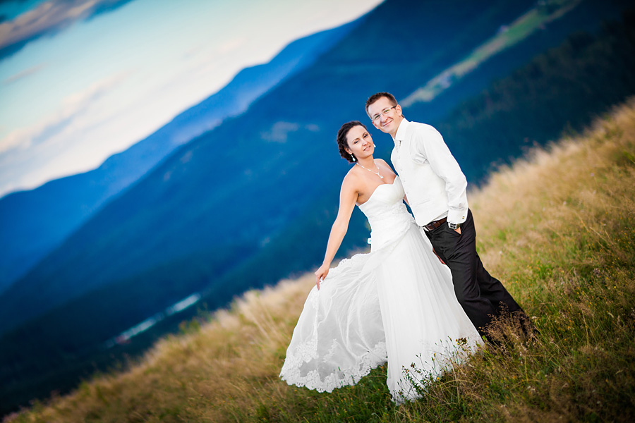 Sesja ślubna w Koniakowie Plener ślubny w górach