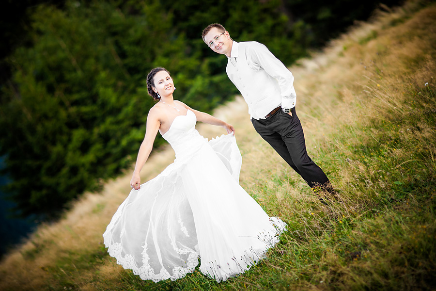 Sesja ślubna w Koniakowie Plener ślubny w górach