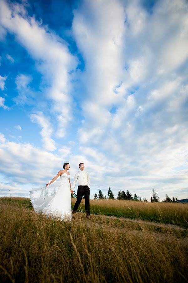 Sesja ślubna w Koniakowie Plener ślubny w górach