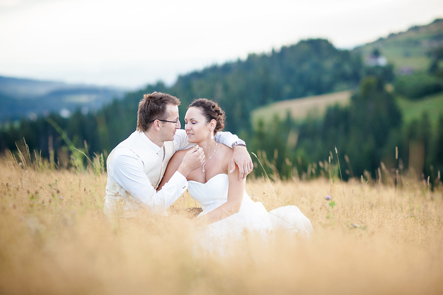 Sesja ślubna w Koniakowie Plener ślubny w górach