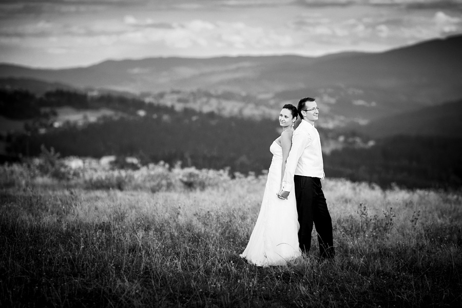 Sesja ślubna w Koniakowie Plener ślubny w górach