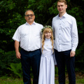 Reportaz z przyjęcia uroczystosci pierwszej komunii swietej Klary. Fotografia komunijna Pszczyna