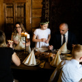 Reportaz z przyjęcia uroczystosci pierwszej komunii swietej Małgosi. Fotografia komunijna Kraków