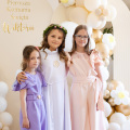 Reportaz z przyjęcia uroczystosci pierwszej komunii swietej Wiktorii. Fotografia komunijna Pszczyna