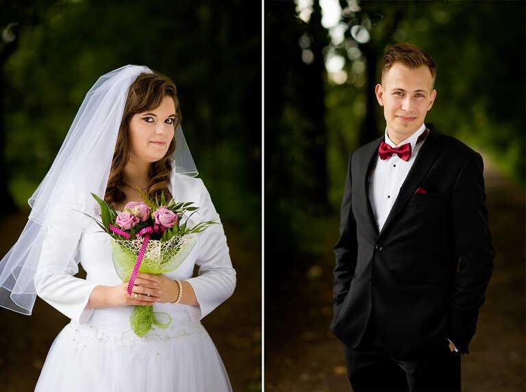 fotografia slubna slask, slub w kościele swietej Barbary w Czechowicach, sesja slubna w lesie, plener slubny w lesie, fotografia slubna katowice, zdjecia slubne katowice, fotograf slubny katowice, zdjecia slubne bielsko, fotograf slubny bielsko, zdjecia slubne slask, dwoch fotografow na slub, fotografia slubna krakow,