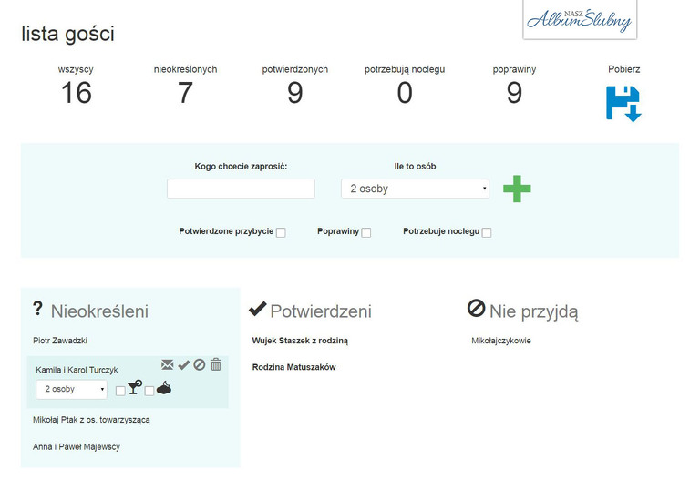 Zdjęcie 6- Lista gości