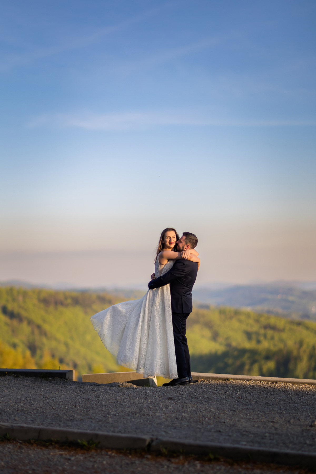 Romantyczna sesja ślubna Magdy i Pawła w górach - Beskidach, fotografia ślubna Bielsko