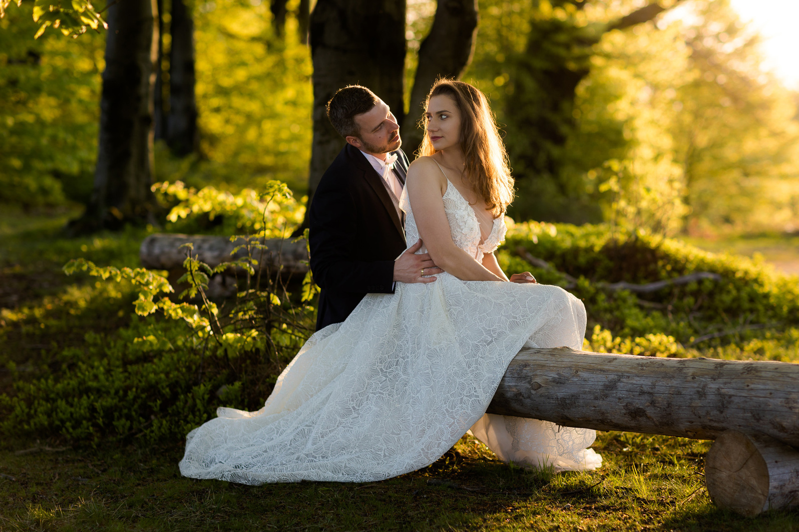 Romantyczna sesja ślubna Magdy i Pawła w górach - Beskidach, fotografia ślubna Bielsko