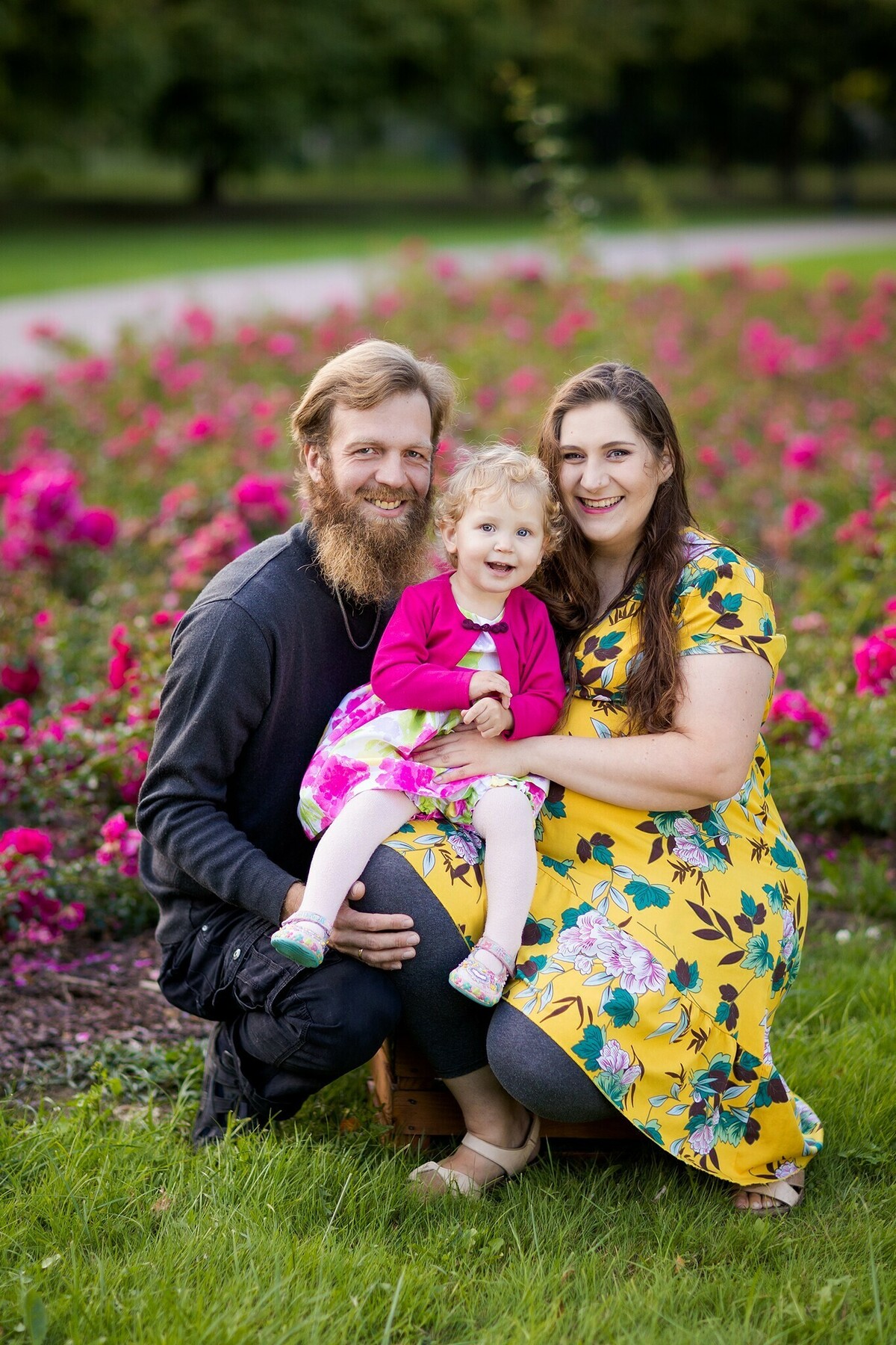 Sesja rodzinna w parku, sesja brzuszkowa w plenerze Pszczyna
