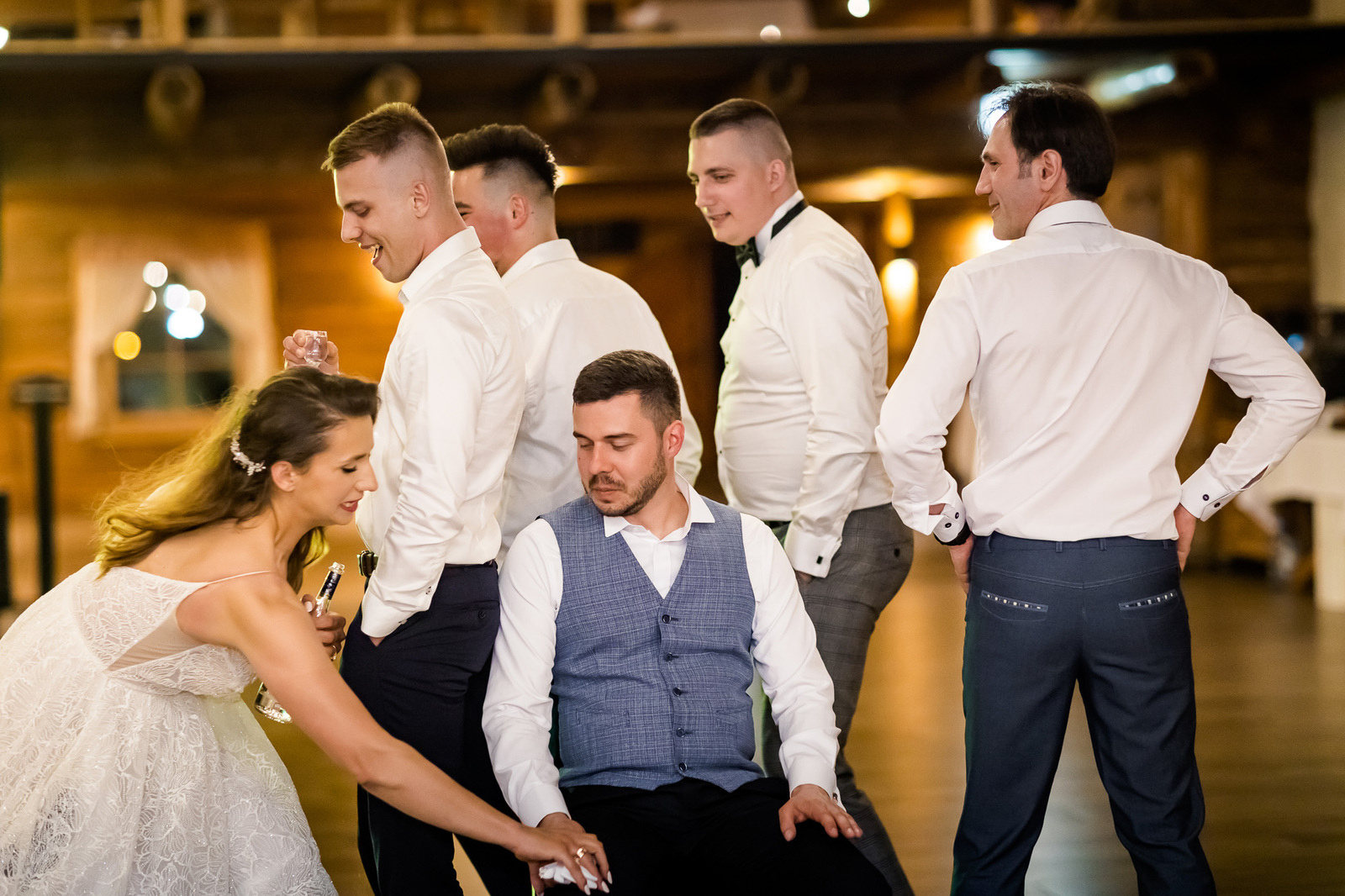 Ślub i wesele w drewnianej chacie - Magda i Paweł pobrali się w Gościńcu Szumnym w Jaworzu