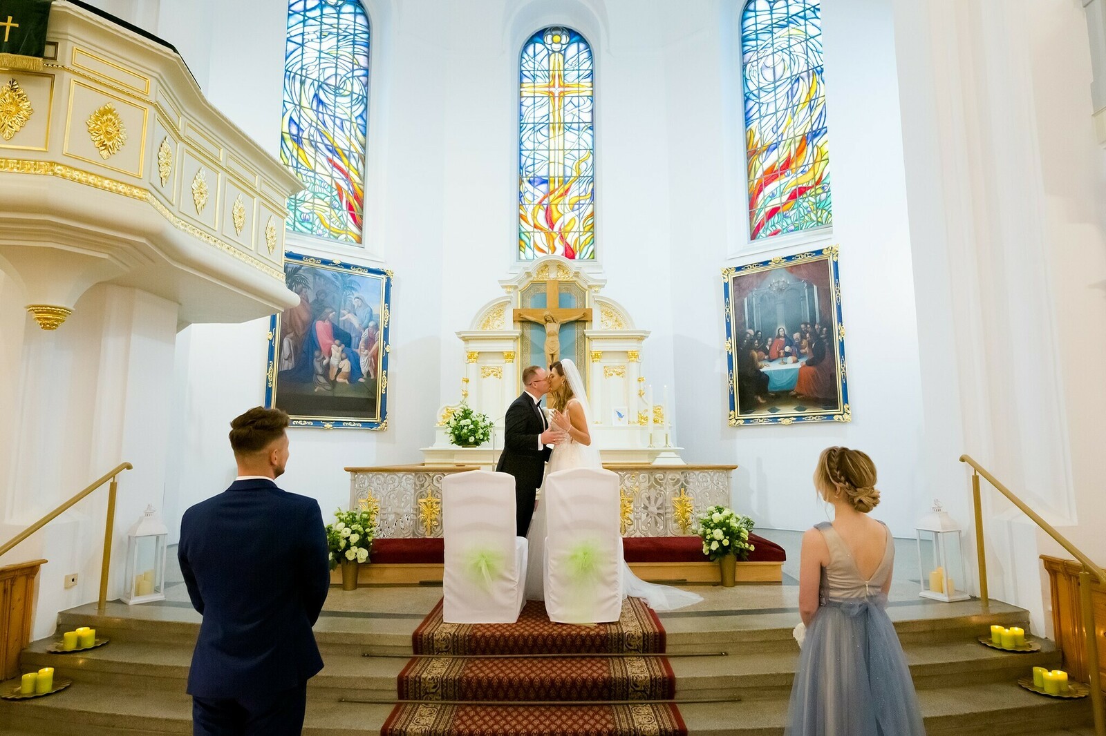 Zdjęcia z wesela Magdy i Rafała : Ślub w pięknym kościele w Goleszowie, przyjęcie w Dworku Stara Cynkownia w Czechowicach. Fotografia ślubna Śląsk