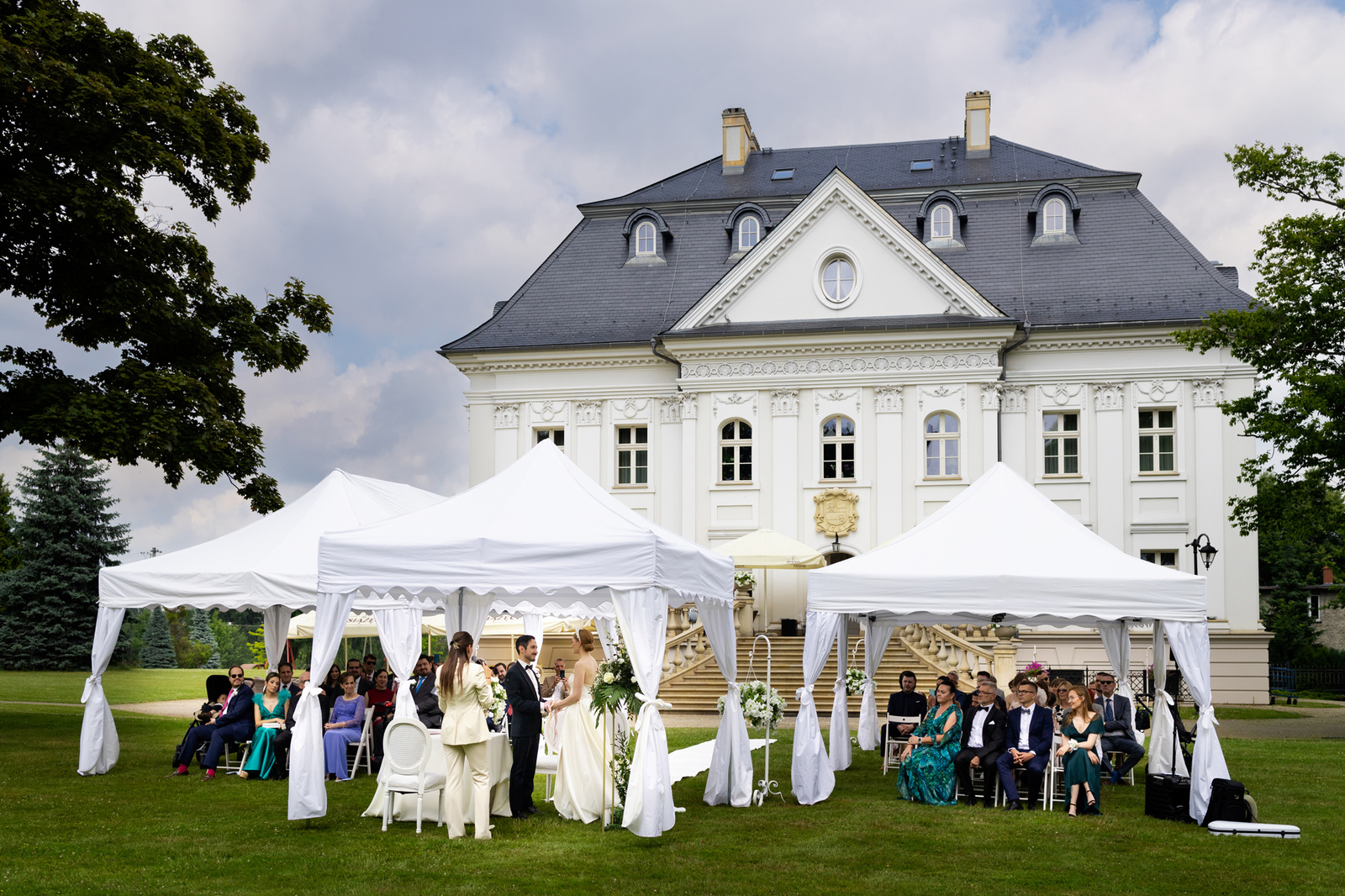 Piękny ślub Karoliny i Alberto w Pałacu Borynia, fotografia ślubna Śląsk